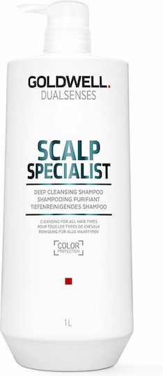 Goldwell Dualsenses Scalp Specialist Deep Cleansing Șampon Curățare Profundă și Strălucire pentru Toate Tipurile de Păr 1000ml