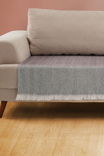 SteweHome Armchair Throw P115xL201cm Brown SteweHome Armchair Throw P115xL201cm Brown