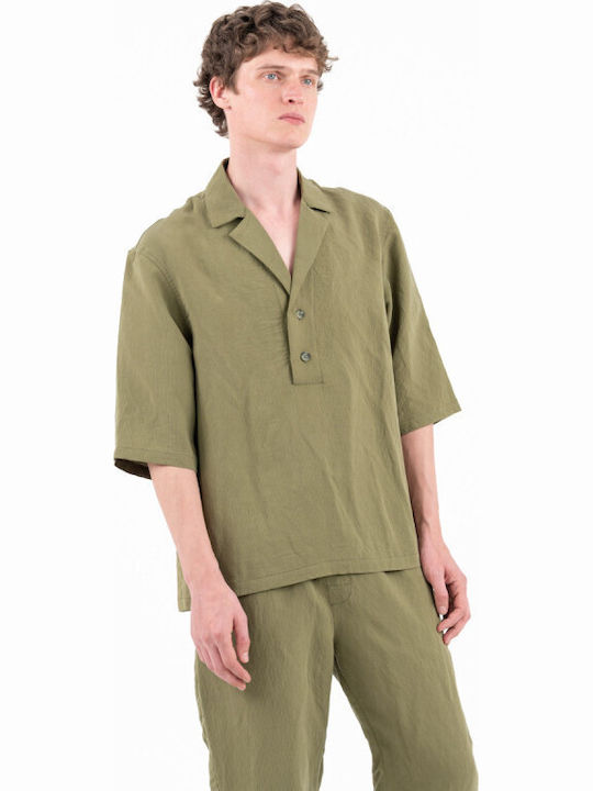 300 Дълъг Ръкав Overshirt Каки