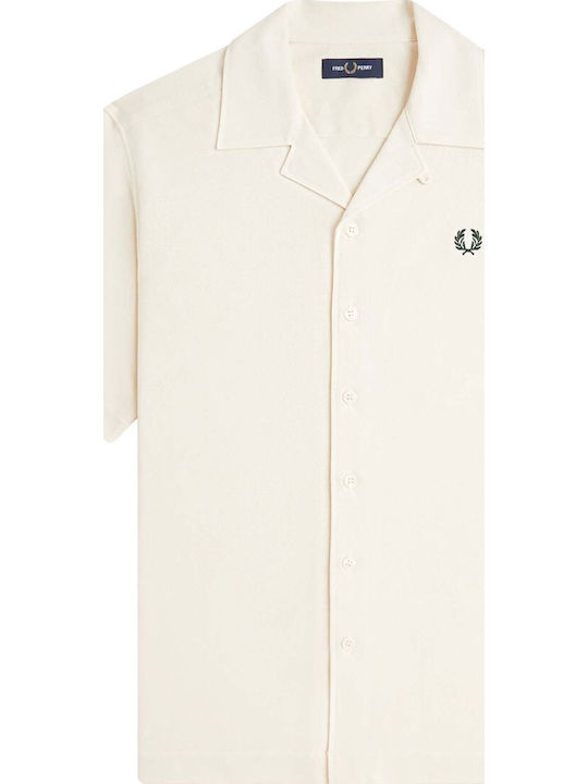 Short Sleeve Shirt in Regular Fit Beige