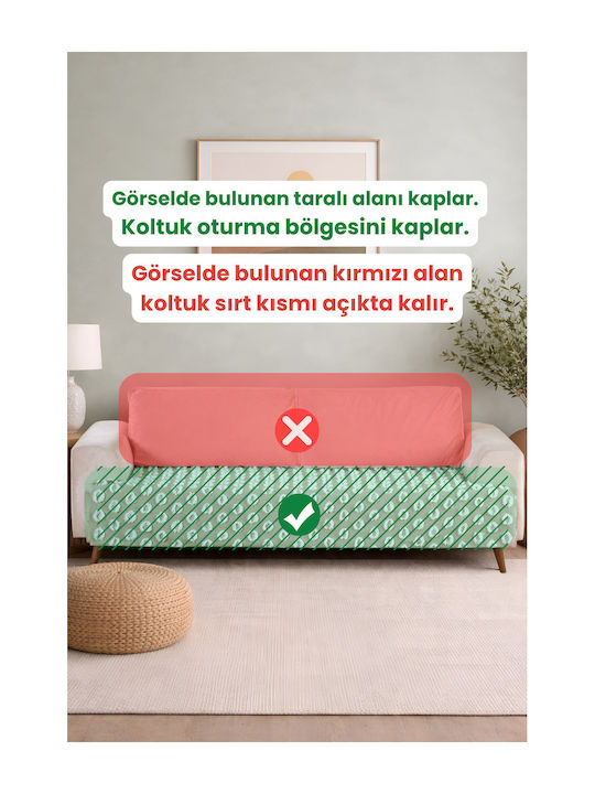 SteweHome Ριχτάρι Πολυθρόνας Πλεκτό 100x200εκ. Πράσινο