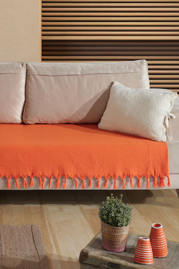 SteweHome Decken & Couchdecken Sesselüberwurf 115x201cm Orange