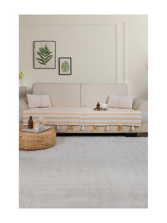 SteweHome Ριχτάρι Πολυθρόνας 115x201εκ. Κίτρινο
