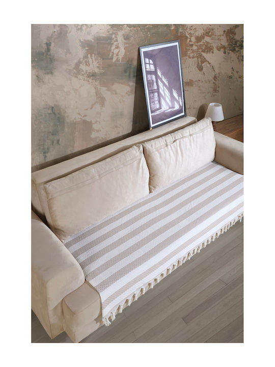 SteweHome Armchair Throw 115x201cm Beige