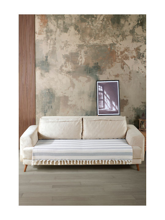 SteweHome Armchair Throw 115x201cm Gray