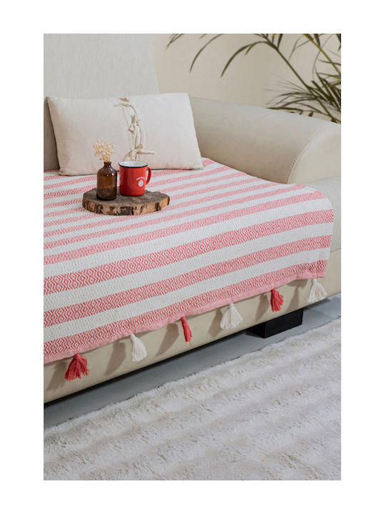 SteweHome Armchair Throw 115x201cm Coral