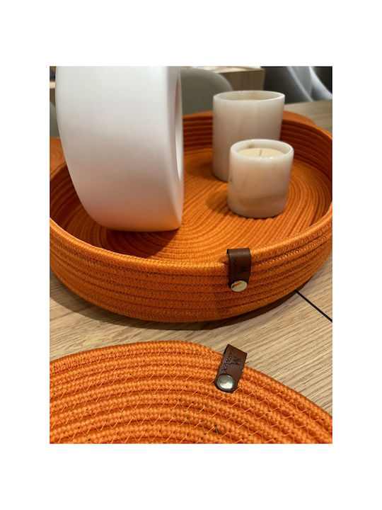 SteweHome Tischsets Korbweide Orange 40x30cm 7 Stück