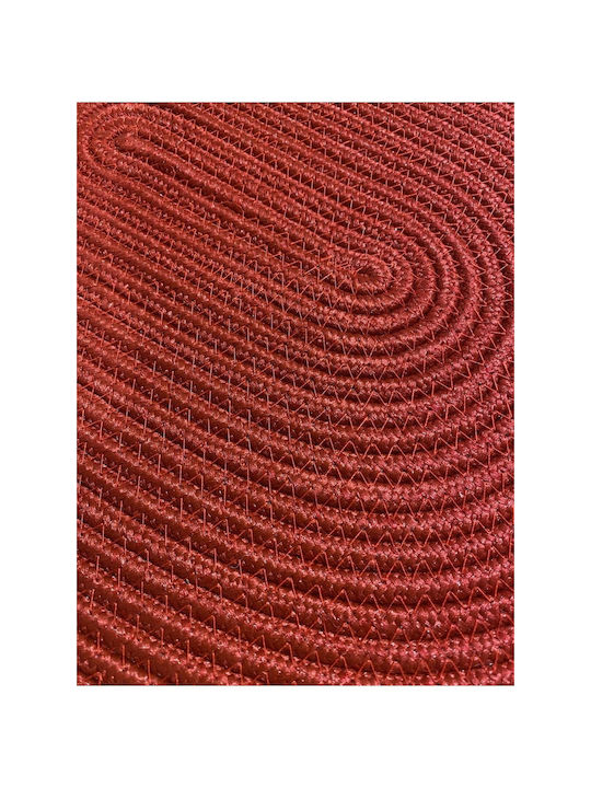 SteweHome Σουπλά Ψάθινο Κόκκινο 41x31cm 7τμχ