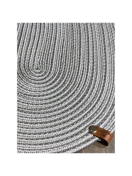 SteweHome Wicker Gray Placemats 40x30cm 7 Pieces