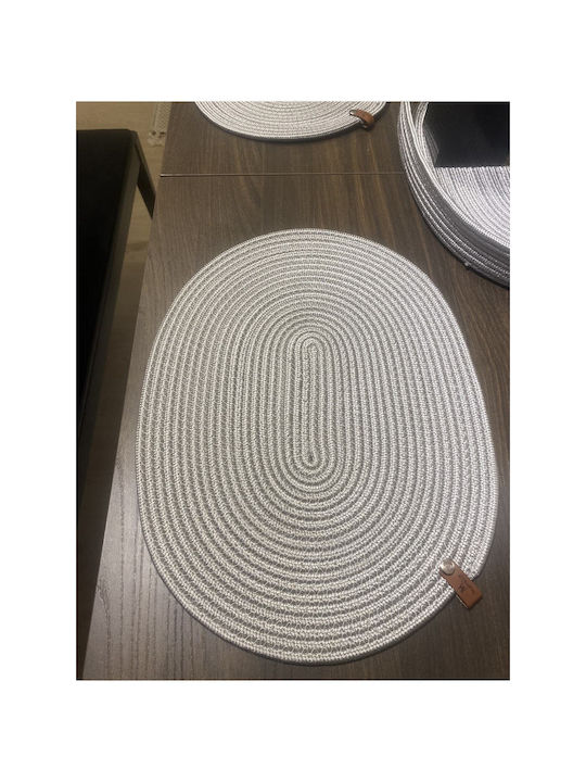 SteweHome Wicker Gray Placemats 40x30cm 7 Pieces