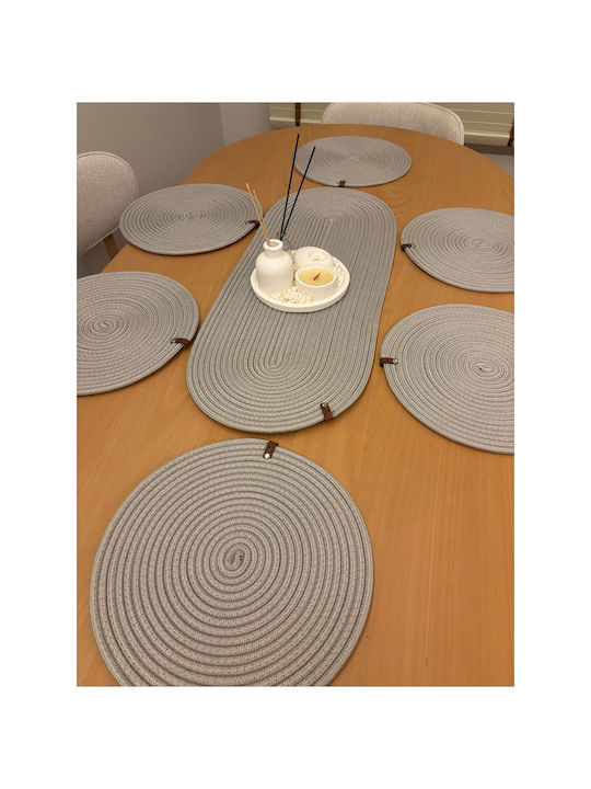 SteweHome Tischsets Korbweide Grau 80x30cm 6 Stück