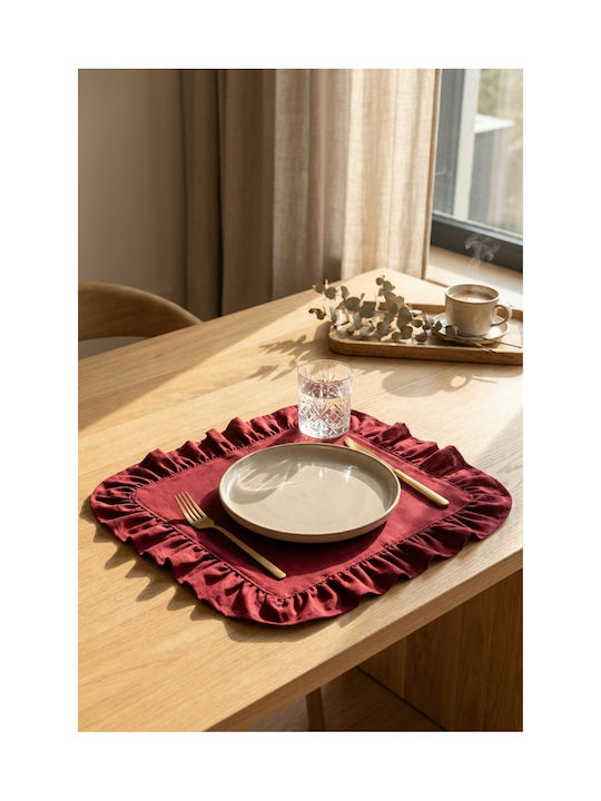 SteweHome Σουπλά Υφασμάτινο Κόκκινο 33x33cm 6τμχ SteweHome Σουπλά Υφασμάτινο Κόκκινο 33x33cm 6τμχ