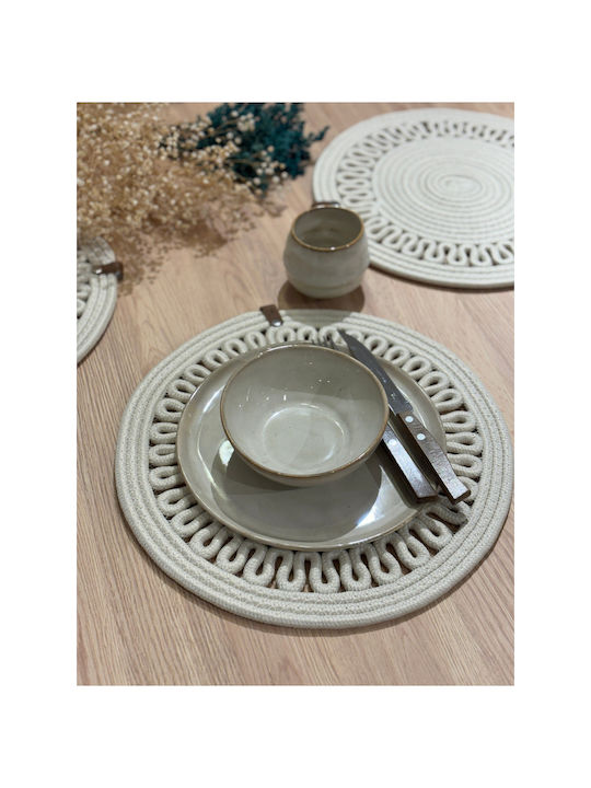 SteweHome Tischsets Korbweide Beiges 33x33cm 6 Stück