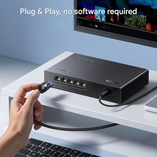Ugreen X002FLADMZ Comutator Negestionat cu 5 Porturi Gigabit (1Gbps) Ethernet