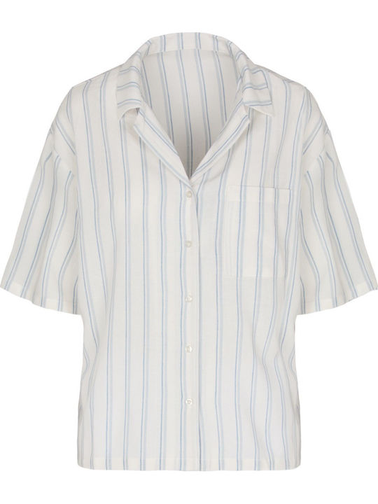 Hunkemöller Summer Women's Pyjama Shorts Linen Stripe Stripe