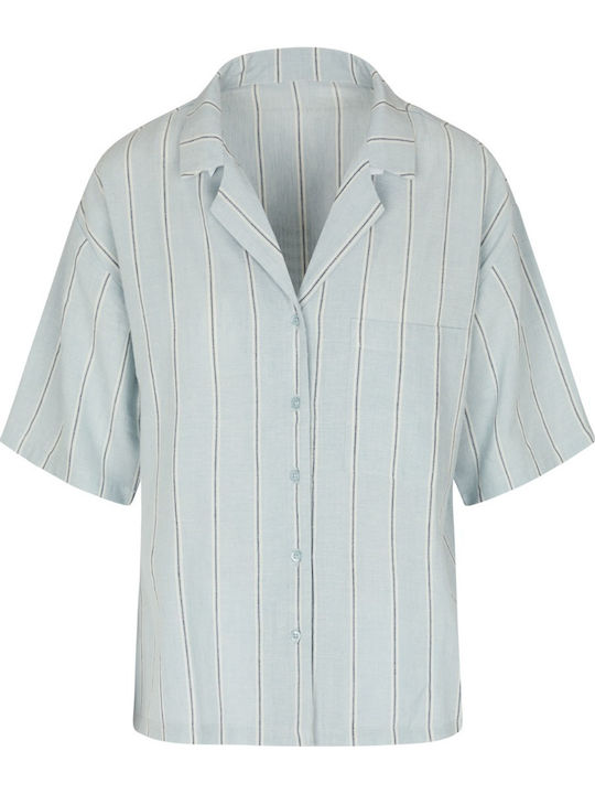 Hunkemöller Καλοκαιρινό Γυναικείο Σορτς Πιτζάμας Linen Stripe Stripe