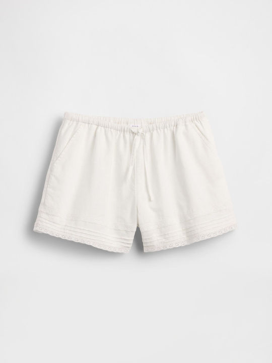 Pantaloni Scurți/Bermude Tesatura Off White Pentru Copii