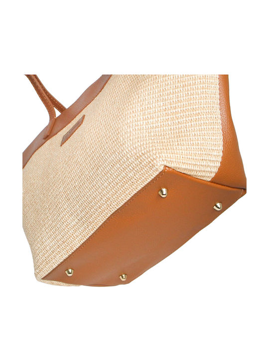 Straw Women's Shoulder Bag Tabac