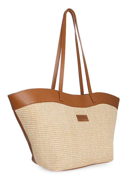 Straw Women's Shoulder Bag Tabac