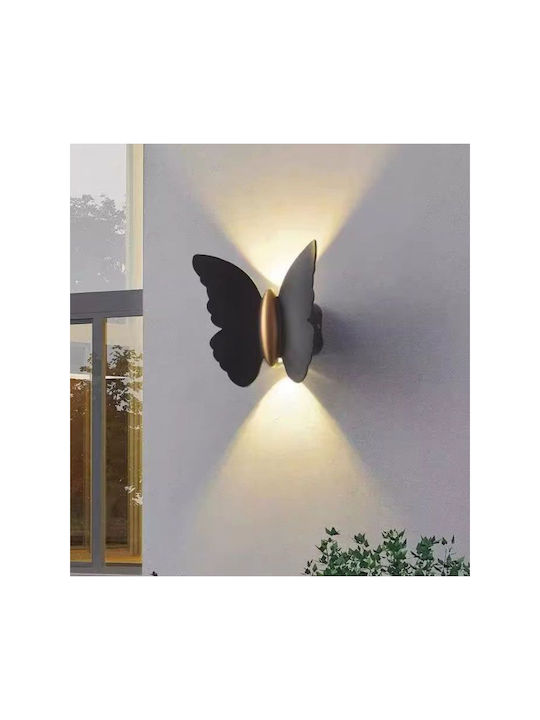 SteweHome Modern Wall Lamp with Integrated LED Black
