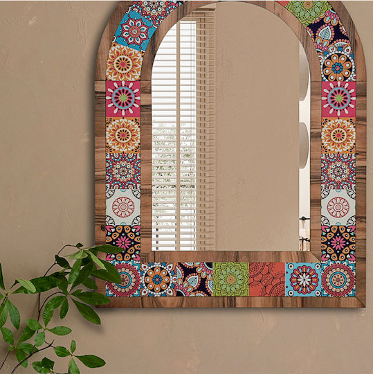 SteweHome STE-008191-P8191 Καθρέπτης Οβάλ Πολύχρωμος 80x60cm SteweHome STE-008191-P8191 Καθρέπτης Οβάλ Πολύχρωμος 80x60cm