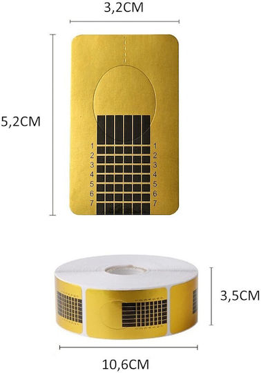 500 Форми За Удължаване Gold Architectural Nail Forms