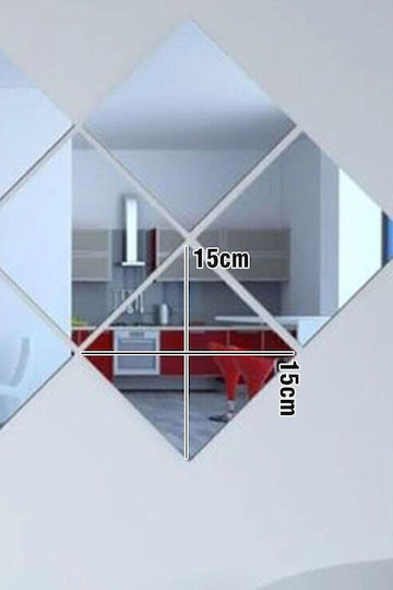 SteweHome Square Mirror 4 Pieces SteweHome Square Mirror 4 Pieces