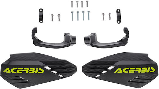 Acerbis Protective Motorcycle Handguards in Black Color
