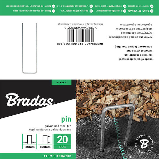 Metal Fixing Staples for Synthetic Turf Ground Cover 20 Pcs