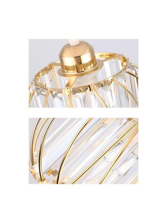 SteweHome Ceiling Light 25cm Gold with E27 Socket