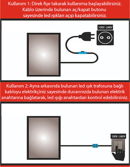 SteweHome STE-009830-V25659-129559 Καθρέπτης Οβάλ Λευκός & LED Φωτισμό 60x60cm SteweHome STE-009830-V25659-129559 Καθρέπτης Οβάλ Λευκός & LED Φωτισμό 60x60cm