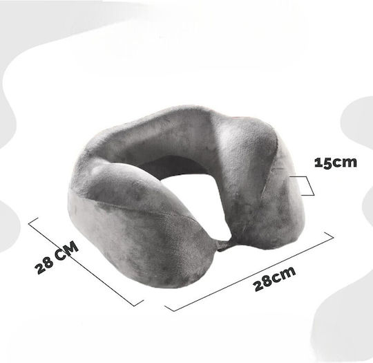 SteweHome Gray Travel Pillow