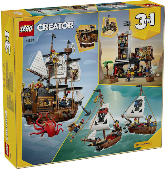 LEGO Creator Corabie Piraților pentru 9+ Ani 1074 Bucăți