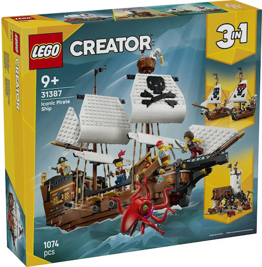 LEGO Creator Corabie Piraților pentru 9+ Ani 1074 Bucăți