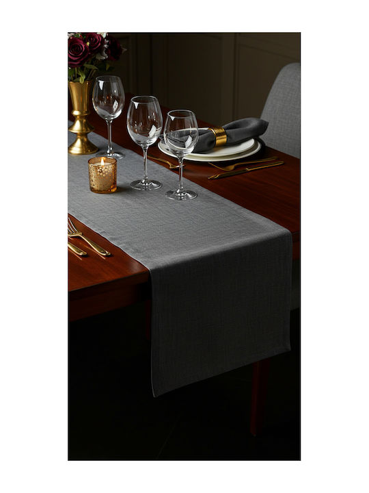 SteweHome Runner Bumbac Negru Alb 50x150 cm