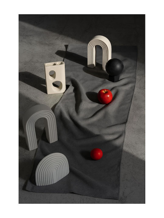 SteweHome Runner Bumbac Negru Alb 50x150 cm