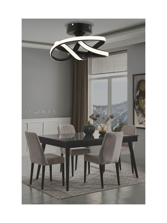SteweHome Ceiling Light Gold LED 20x25x20cm