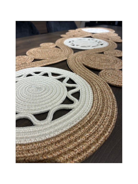SteweHome Cotton Knitted Silver Runner 40x110cm