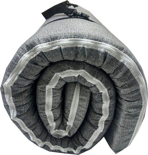 SteweHome Ημίδιπλο Υπόστρωμα Camping 180x70cm Πάχους 7cm Γκρι