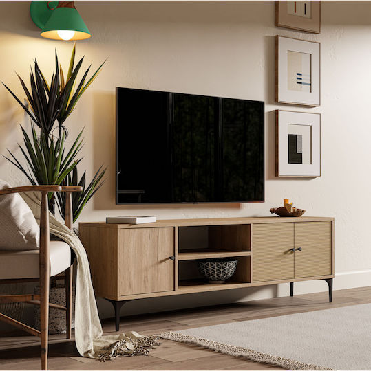 Wall-Mounted Yellow TV Stand 150x35x51 cm