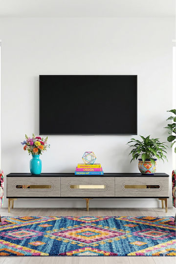 Floor-Standing Gray TV Stand 180x30x41 cm Floor-Standing Gray TV Stand 180x30x41 cm