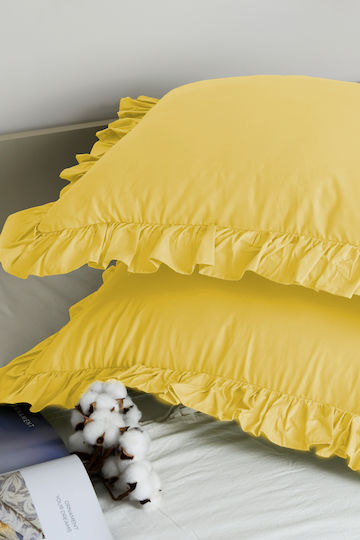 SteweHome Set Yellow Pillowcases 50x70cm