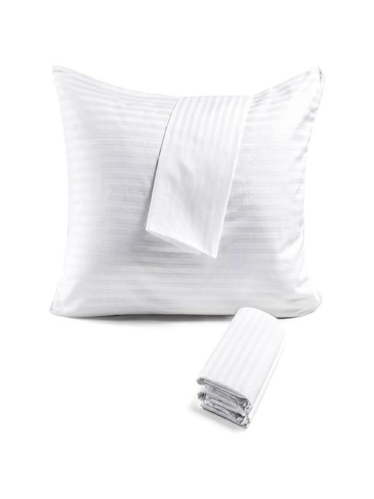 SteweHome Set Pillowcases with Envelope Cover Cotton Satin 50x70cm