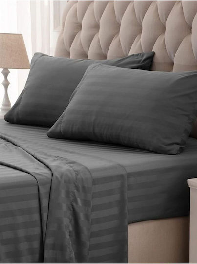SteweHome Σετ Μαξιλαροθήκες Γκρι 50x70εκ.