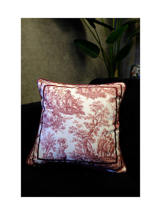 SteweHome Decorative Pillow Case French Rustic 45x45cm
