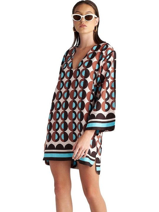 Blu4u Women's Mini Beach Caftan Blue