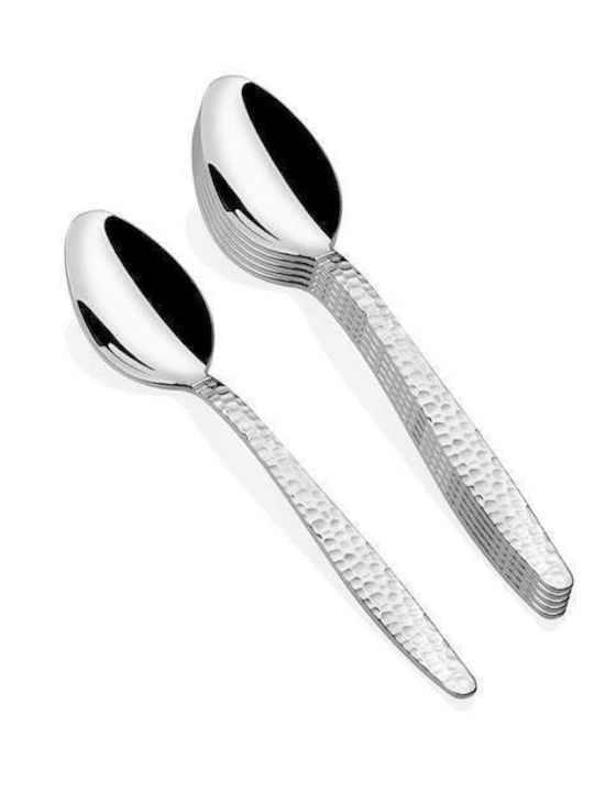 SteweHome Set Of Silver Inox Coffee Tea Spoons 6 Pieces