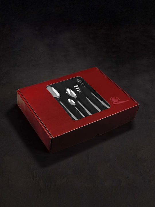 SteweHome Cutlery Set Stainless Steel Gray 84 Pieces