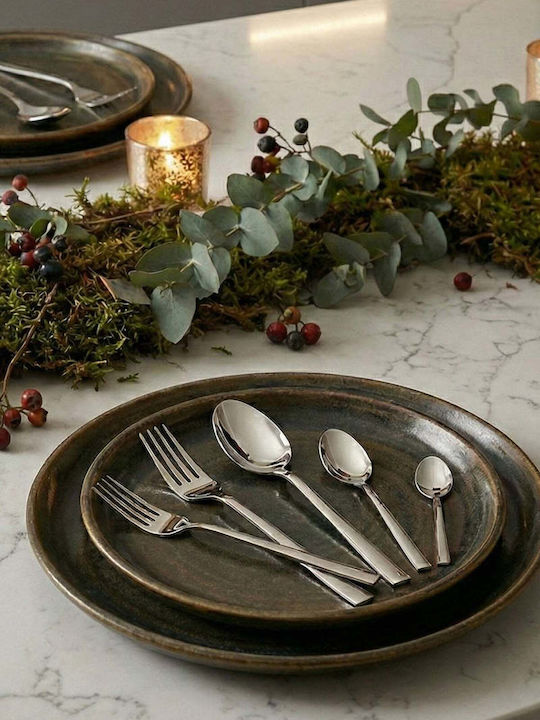 SteweHome Cutlery Set Stainless Steel White 30 Pieces