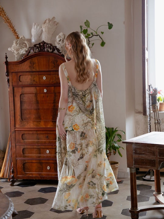 Sommer Maxi Abendkleid Mit Blumenmuster